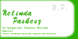 melinda paskesz business card